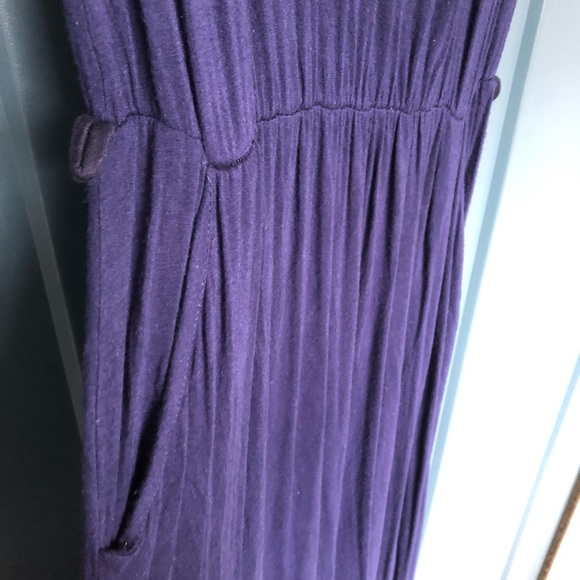 Soft stretchy navy maxi dress - Picture 4 of 9